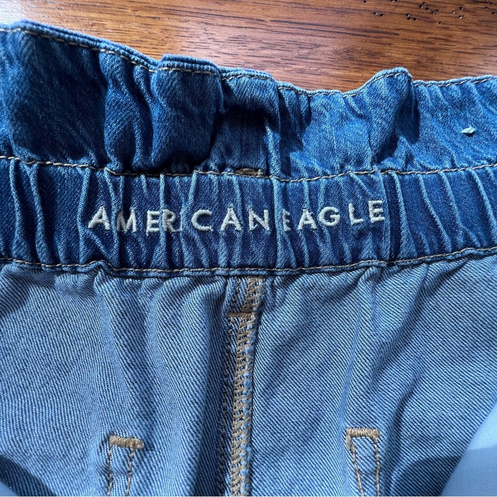 ⭐️ American Eagle Paper Bag Mom Shorts Drawstring Size 10 - Picture 9 of 12